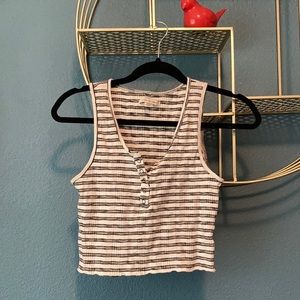 American Eagle striped crop top